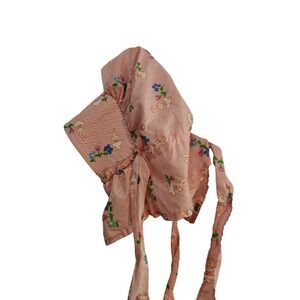 Retro Emo Kawaii Bo Peep Style Bonnet Skeleton Bunny Rabbit Pink Pioneer Prairie